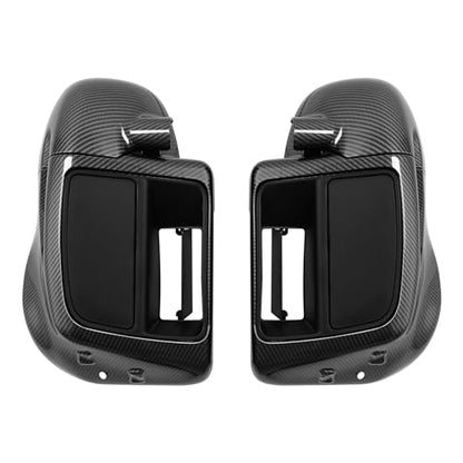 Green-L Carbon Fiber Lower Vented Leg Fairing and LED Turn Signals Light Kit Fit for Harley Touring Road King Street Glide Electra Glide Ultra 2014-2024 - color: Gloss Black #2-Glove Box