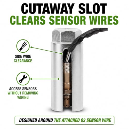 OEMTOOLS 25001 o2 sensor socket 3/8" Drive x 7/8"(22mm) - style: Oxygen Sensor Socket