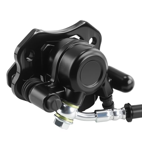 PRO BAT ATV Hydraulic Disc Brake Kit with Brake Caliper Rotor - color: Silver&Black