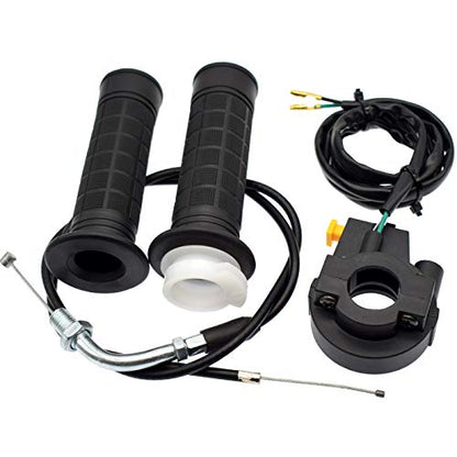Twist Throttle and 36" Cable Handle Grip Kill Switch Set for 7/8" 22mm Handlebar 49cc 66cc 80cc Engine Motorized Bicycle Push Bike