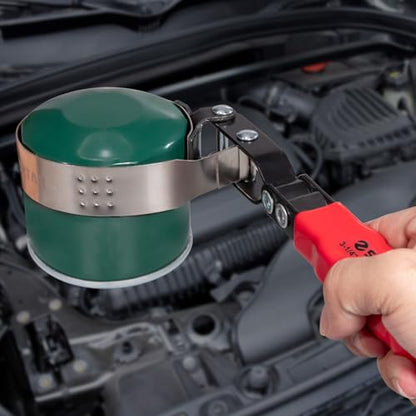 Spurtar Small Oil Filter Wrench Adjustable Swivel Oil Filter Removal Tool - size: Small: 3-1/4" - 3-11/16"
