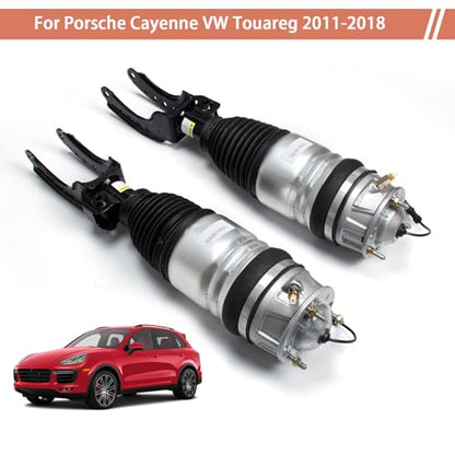 2 PCS Front Complete Struts Assembly Shock Absorbers Air Suspension Compatible with 2011-2018 Porsche Cayenne VW Touareg, Replacement Struts Shocks Assembly for 7P6616039N, 7P6616039N - size: F396