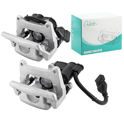 AULINK 4E0615403A 4E0615404A Rear Disc Brake Caliper w/Bracket For Audi A8