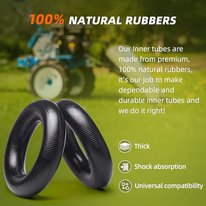 AR-PRO 4.80/4.00-8" Heavy Duty Replacement Inner Tube with TR-13 Straight Valve Stem (4-Pack) - for Wheelbarrows, Mowers, Hand Trucks and More - size: 4.80/4.00-8(TR-13) (Pack of 2)
