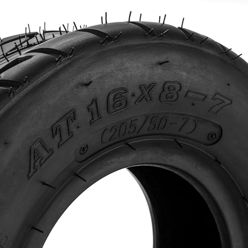 PHILTOP 16x8-7 ATV UTV Tires, Lawn Mower Golf Cart Turf Tires, 4PR, Set 2 - color: Z-129 -2PCS, size: 16x8-7