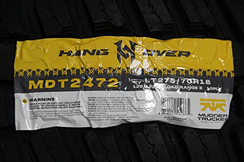 4 New Mudder Trucker Hang Over M/T Mud Tires 275/70R18 125/122Q LRE BSW