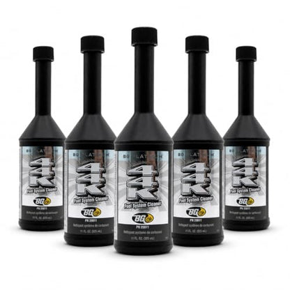 Bundle BG Platinum 44K Fuel System Cleaner, 5 Pack, PN 20811, Five 11 fl oz Bottles, Gasoline Fuel Injector and Fuel System Cleaner, Bonus Key Chain
