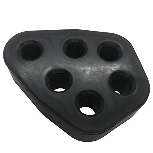 Exhaust Hanger Muffler Bushing Mount Bracket Insulator 12mm 0.47" ID 6 Holes Rubber Universal Black - color: Black 6-holes, size: 12mm ID (0.47")