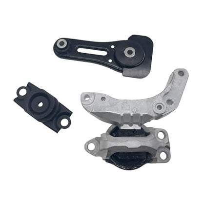Engine Motor and Transmission Mount Kit 3PCS Compatible with 2017-2024 Nissan Kicks & 2020-2024 Versa 1.6L - Replace A4397 A4398 A4387 112105RA1A 12205RA0A 113609VA0A