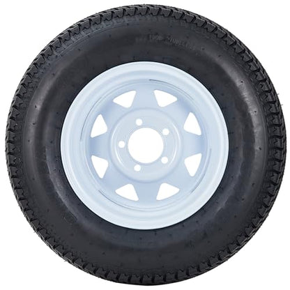 ST205/75D14 Trailer Tires with 14 in Rims, 5 Lug on 4.5 in, Load Range C, 6PR - size: ST205/75D14, style: 5 lug on 4.5"
