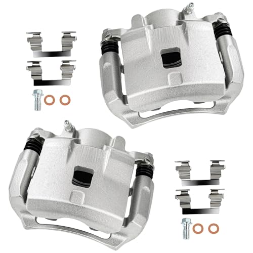 cciyu Front Left & Right Disc Brake Calipers w/Bracket 18B4906 18B4907 - size: Front[18B4906+18B4907]