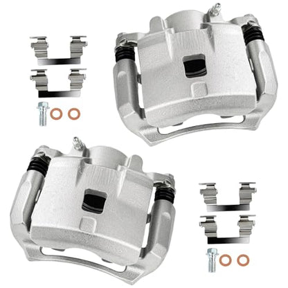 cciyu Front Left & Right Disc Brake Calipers w/Bracket 18B4906 18B4907 - size: Front[18B4906+18B4907]