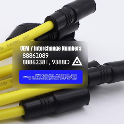 9718Q Ignition Spark Plug Wires Compatible with Cadillac Escalade - style: 9718Q