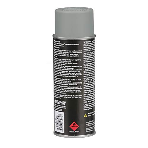 Quicksilver 802878Q52 Primer Paint - Light Gray Enamel Spray Paint - color: Light Gray Primer
