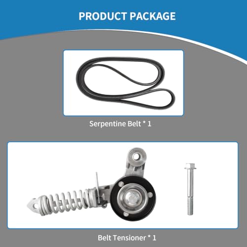 38344 Engine Belt Tensioner Serpentine Belt Drive Kit - size: 90K-38344
