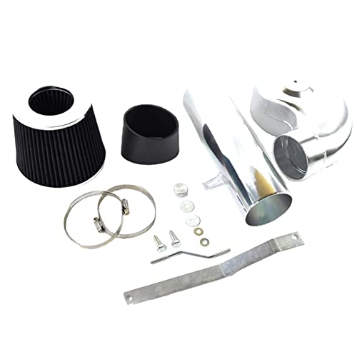 3.5-Inch Cold Air Intake Kit with Filter 1988-1995 Compatible for Chevrolet GMC C/K/R/V C1500 C2500 C3500 K1500 K2500 K3500 for Suburban 1500 2500 4.3L V6 5.0L 5.7L V8 (Silver Tube & Black FIlter) - style: Silver Tube & Black FIlter