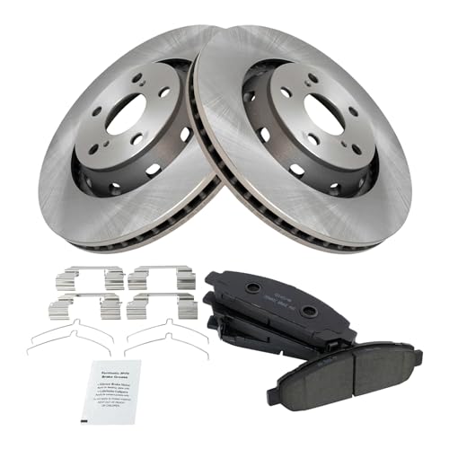 TRQ Front Brake Pad and Rotor Set Ceramic - style: BKA39485