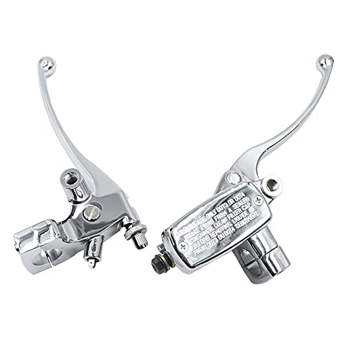 1" Brake Clutch Master Cylinder for Honda Shadow VT600 VT750 VT1100 VT1300 - color: Silver