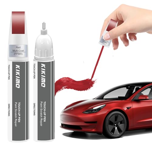 KIKIMO for Tesla Touch Up Paint(Red Multi-Coat(PPMR)) - color: Red Multi-Coat(PPMR)