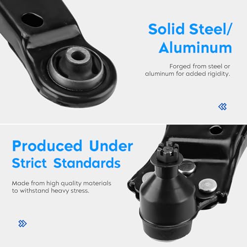 Front Lower Control Arm w/Ball Joint for Buick Allure & Lacrosse 05-09, Chevy Impala 00-13, Venture 97-05, Oldsmobile Intrigue 98-02, Pontiac Montana 99-06, 2Pcs Suspension Kit K80539 K80538