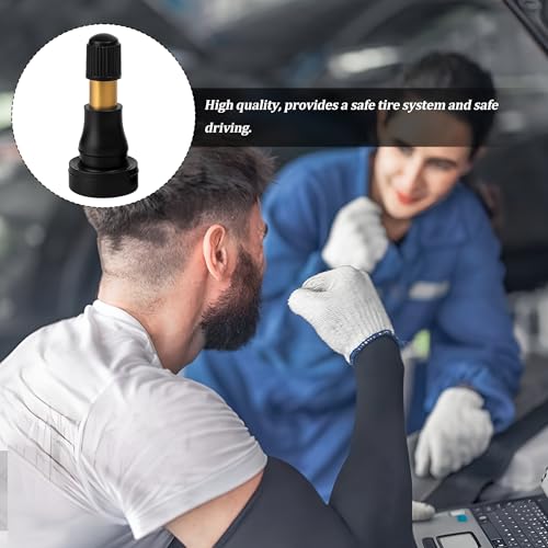 5PCS TR600HP High Pressure Car Tire Valve Stem, Snap-in Tubeless Brass Rubber Vehicle Tire Valves, Suitable for 0.453" Rim Hole and Most Larger or Heavy Duty Vehicles