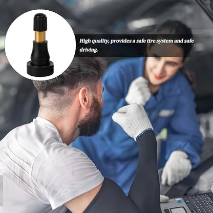 5PCS TR600HP High Pressure Car Tire Valve Stem, Snap-in Tubeless Brass Rubber Vehicle Tire Valves, Suitable for 0.453" Rim Hole and Most Larger or Heavy Duty Vehicles