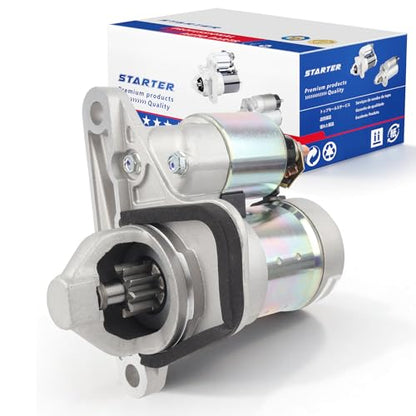 17982 17449 Starter Replacement for Nissan Sentra 2.0L 1.8L 1.6L 07-19, Versa 1.8 07-12, Juke 11-17, Cube 09-14, NV200 13-21, Chevrolet City Express 15-18 L4 Engine OE# S114-902A 19317693 - color: 17982