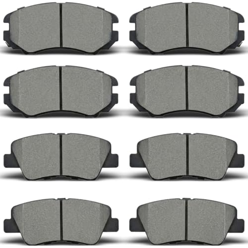 8Pcs Brake Pads Fit for Hyundai Azera/Elantra/Sonata,for Kia Amanti/Soul - style: D924 & D1313