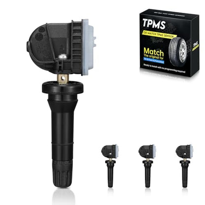 BDFHYK GM 315Mhz Tire Pressure Monitoring System TPMS Sensors Compatible with Chevy Silverado GMC, Compatible with Cadillac Buick Pontiac Saab Replace#13598771 13598772 13586335 13581558 4 Pack - style: 13586335