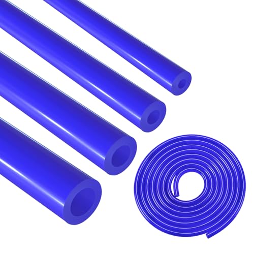 EVIL ENERGY 5/32 1/4 5/16 3/8 Silicone Vacuum Tubing Hose Line Kit 10FT 4PCS 130PSI Max Pressure Blue (4mm 6mm 8mm 10mm) - color: Blue, size: 10FT