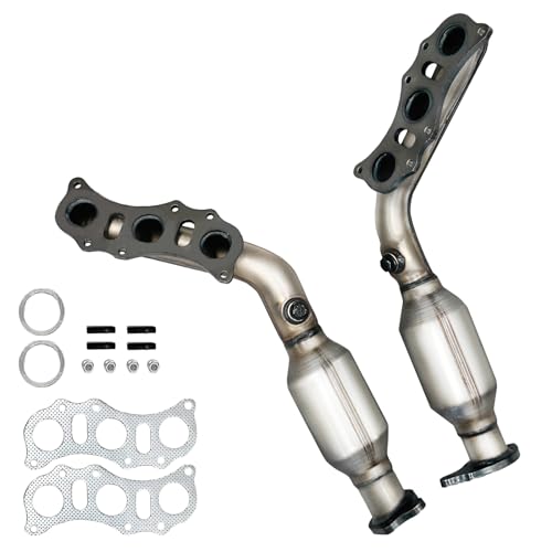 JT Exhaust Catalytic Converter Compatible with 2003-2009 Toyota 4Runner, 2005-2011 Toyota Tacoma, 2007-2009 Toyota FJ Cruiser 4.0L (EPA Compliant)(Catalyst+ Grade) - size: for 2003-2009 4Runner 4.0L Front SET