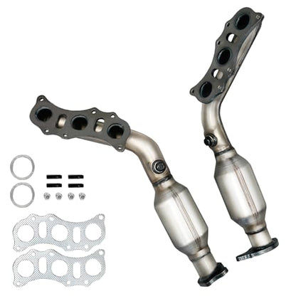 JT Exhaust Catalytic Converter Compatible with 2003-2009 Toyota 4Runner, 2005-2011 Toyota Tacoma, 2007-2009 Toyota FJ Cruiser 4.0L (EPA Compliant)(Catalyst+ Grade) - size: for 2003-2009 4Runner 4.0L Front SET