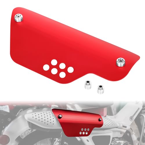 CT125 Exhaust Heat Shield Guard Accessories Compatible with Hunter Cub CT 125 Trail125 2020-2024 Aluminum Silencer Pipe Protection Guards(Red) - color: red2
