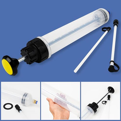 500CC/Oil Extractor/Oil Syringe,Syringe Style Manual Automotive Pump,Gear Oil, and Brake Fluid Extractor
