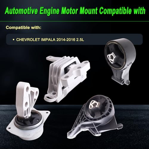 Motor Mount Set Compatible with Impala 2014-2016 2.5L - size: 2014-2016 CHEVROLET IMPALA 2.5L