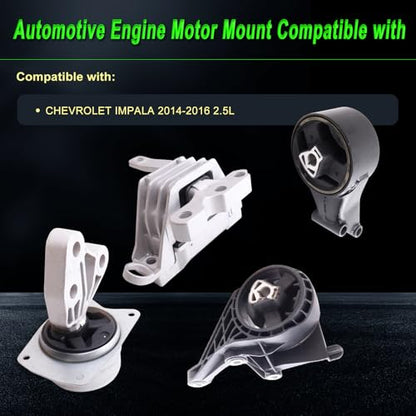 Motor Mount Set Compatible with Impala 2014-2016 2.5L - size: 2014-2016 CHEVROLET IMPALA 2.5L