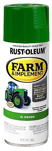 Rust-Oleum Farm & Implement JD Green Spray Paint - color: JD Green, size: 12 Ounce (Pack of 1)