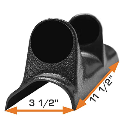GlowShift Universal Black Dual Pillar Gauge Pod Holder