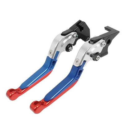CHIFUN Brake Lever and Clutch Lever Set Replacement for BMW G310R G310GS 2017-2025, Motorcycle Foldable Length Adjustable Handlebar Lever (Blue) - color: Blue