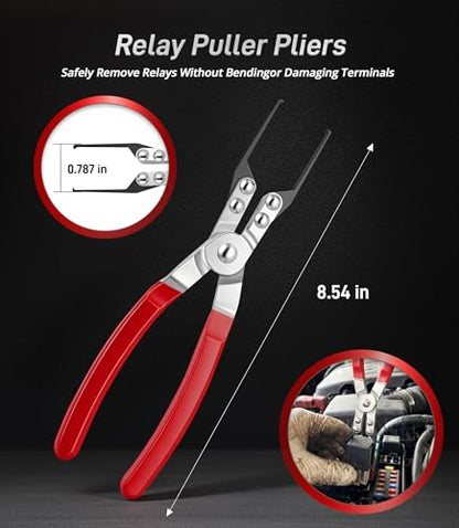 7PCS Electrical Disconnect Pliers & Fuel Line Disconnect Tool Set, Automotive Electrical Terminal Connector Separator Removal Tool Kit for Car Wiring & Fuel Line Connector Pliers - size: 7 PCS