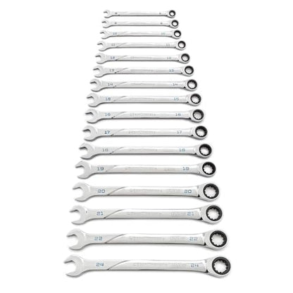 GEARWRENCH 16 Pc. 120XP Universal Spline XL Ratcheting Combination Metric Wrench Set - 86427 - style: 16 Piece Metric