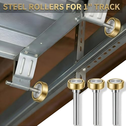 2 Pack 1" Truck Trailer Door Rollers,Box Truck, Heavy-Duty Truck Trailer Door Wheels Rollers Replacement Parts Hardware,Commercial Vehicle Doors 7/16'' Diameter X 2-3/4'' Long Rod