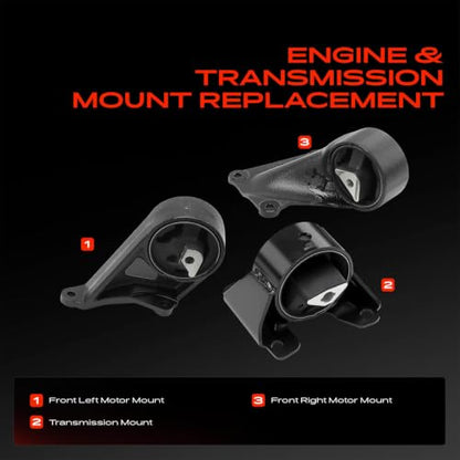 A-Premium Engine Motor Mount and Transmission Mount Kit, Set of 3