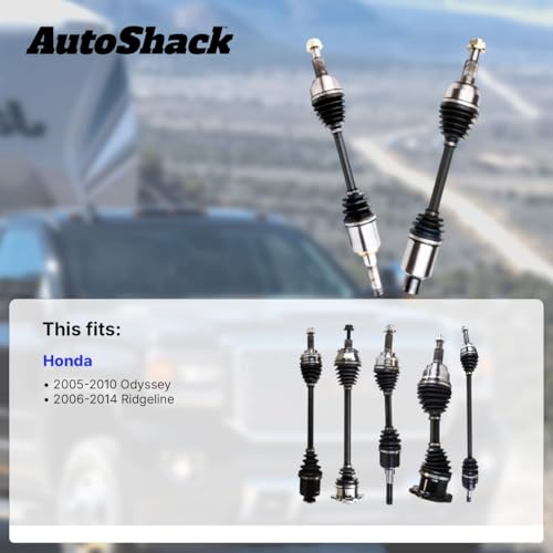 AutoShack Front CV Axle Shaft Assembly, Passenger Side, 1pc