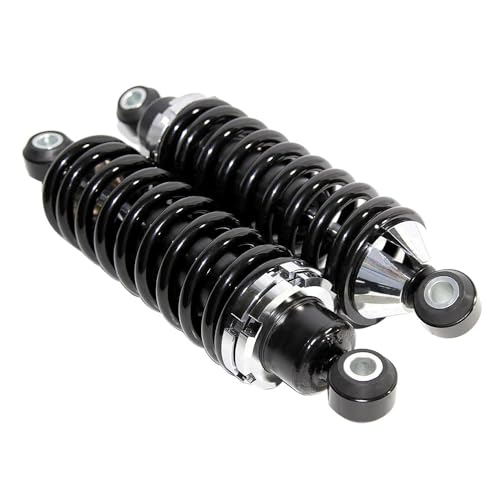 Rear Street Rod Coil Over Shock SET Black Coated Springs (Spring Rate:400) - size: Spring Rate:400