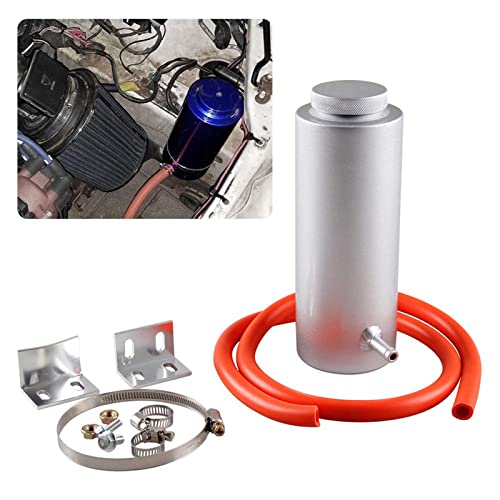 RYANSTAR Universal 800ml Coolant Expansion Tank Billet Aluminum Silver - size: Standard Silver