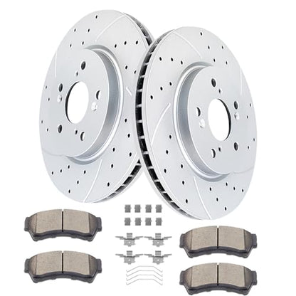 Acinoparts Front Brake Kit for Ford Fusion Mazda 6 Lincoln MKZ Zephyr - size: HMBK21902
