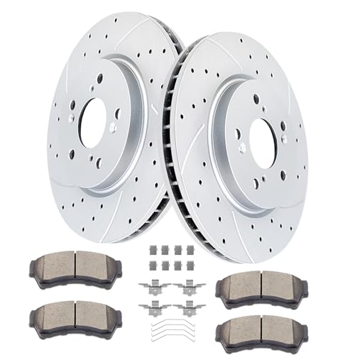 Acinoparts Front Brake Kit for Ford Fusion Mazda 6 Lincoln MKZ Zephyr - size: HMBK21902
