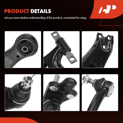 A-Premium 6Pcs Front Suspension Kit, Lower Control Arm, Lower Ball Joint