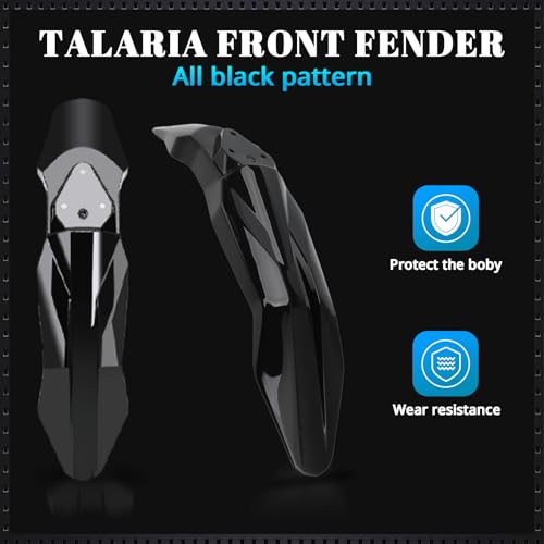 Motorcycle Front Fender Mud Guard for Talaria Sting X3/MX3/MX4 Black - color: Black